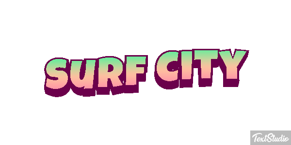 Surf City Efekt tekstowy