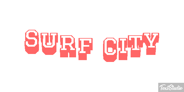 Surf City Efekt tekstowy