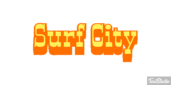 Surf City Efekt tekstowy