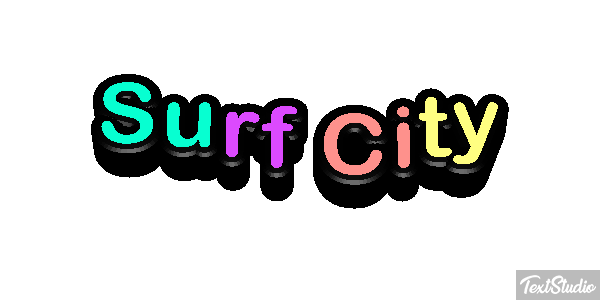 Surf City Efekt tekstowy