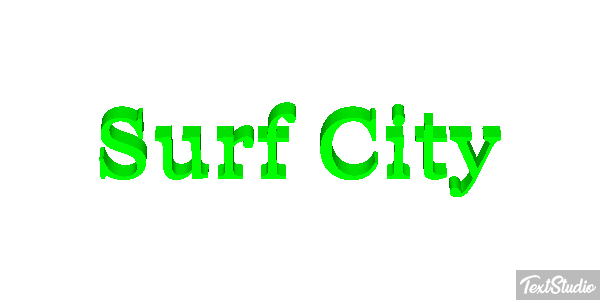 Surf City Efekt tekstowy