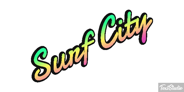 Surf City Efekt tekstowy