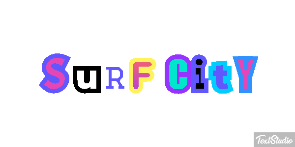 Surf City Efekt tekstowy