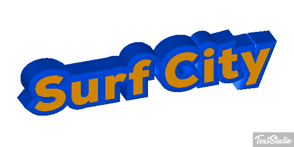 Surf City Efekt tekstowy
