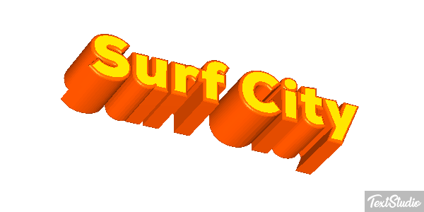 Surf City Efekt tekstowy