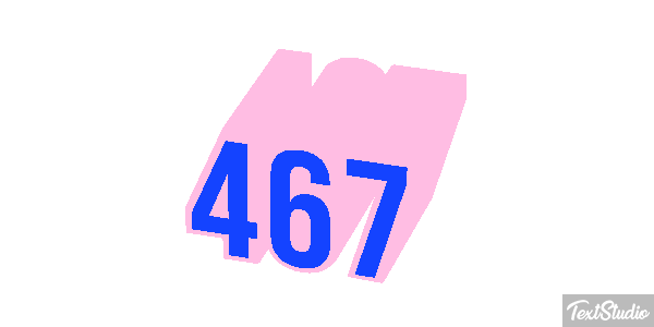 467 Effet de texte