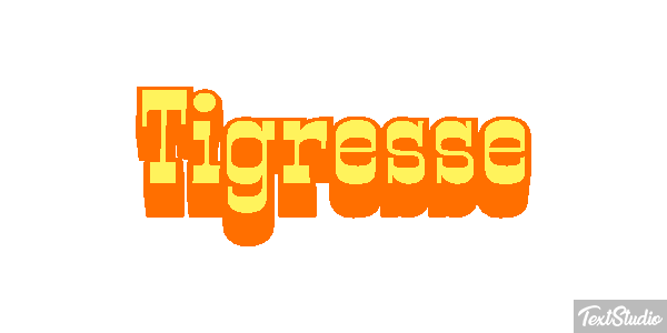 Tigresse Effet de texte