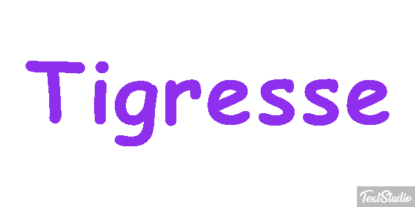 Tigresse Effet de texte