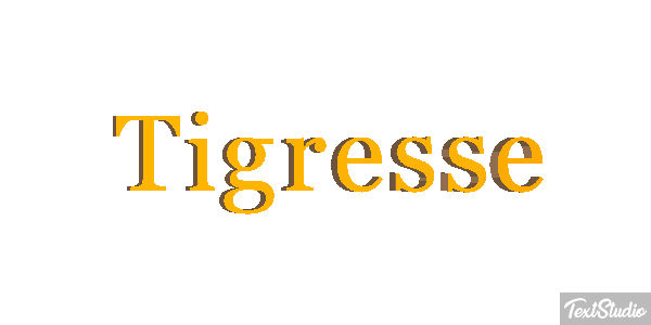 Tigresse Effet de texte