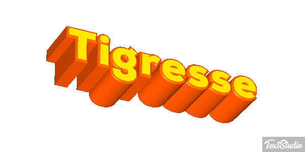 Tigresse Effet de texte