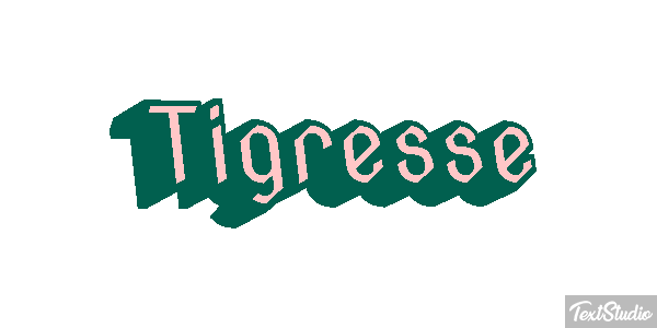 Tigresse Effet de texte