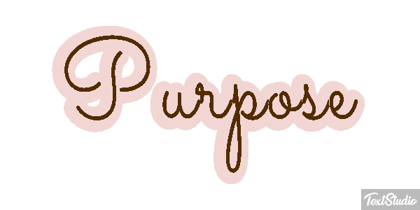 Purpose Текстовый эффект