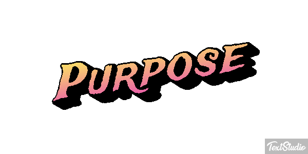 Purpose Текстовый эффект