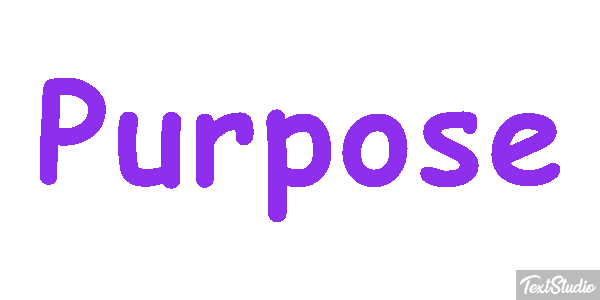 Purpose Текстовый эффект