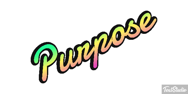Purpose Текстовый эффект