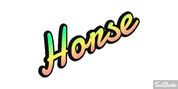 Horse Text effect