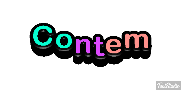 Contêm Efeito do texto