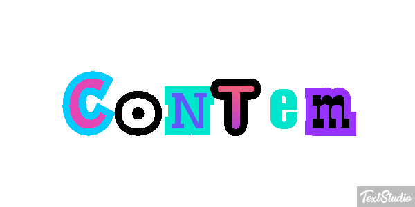 Contêm Efeito do texto