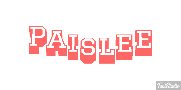 Paislee Efekt tekstowy
