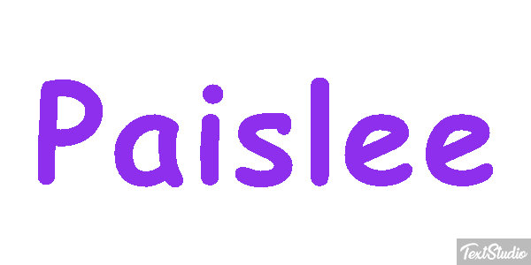 Paislee Efekt tekstowy