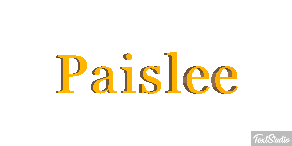 Paislee Efekt tekstowy