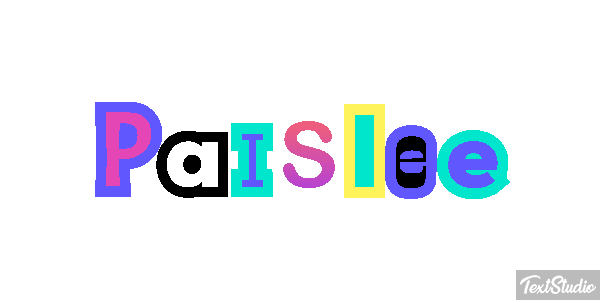 Paislee Efekt tekstowy
