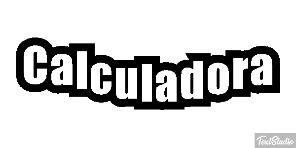 Calculadora Tekst effect