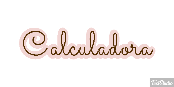 Calculadora Tekst effect