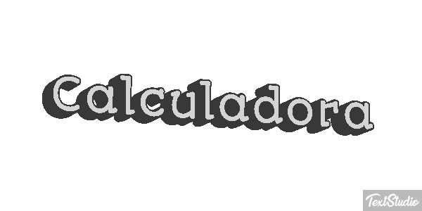 Calculadora Tekst effect