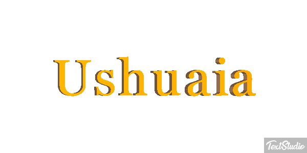 Ushuaia Efekt tekstowy