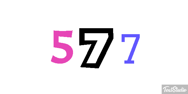 577 Effetto testo