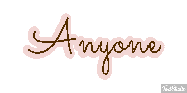 Anyone Text effect