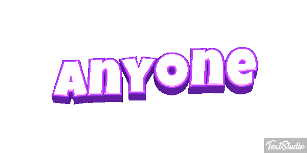 Anyone Text effect