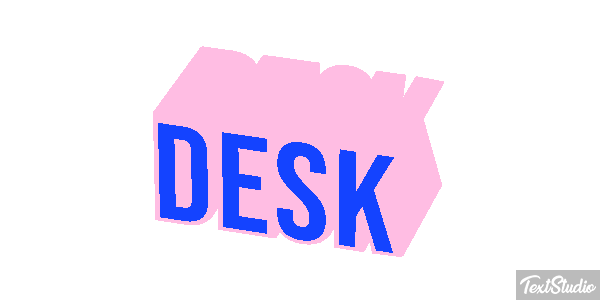 Desk Tekst effect