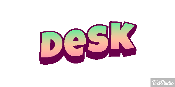 Desk Tekst effect