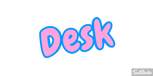 Desk Tekst effect