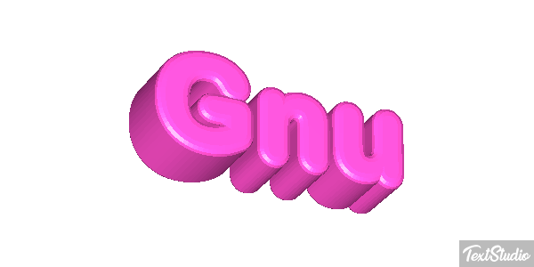 Gnu Text effect