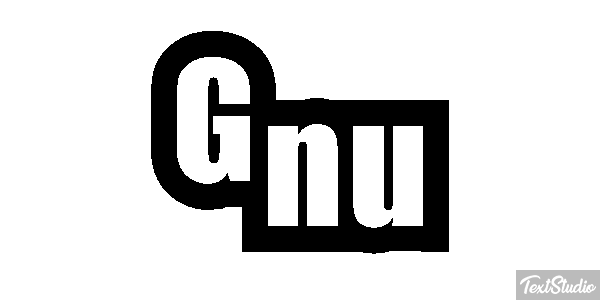 Gnu Text effect