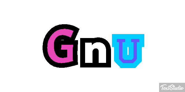 Gnu Text effect