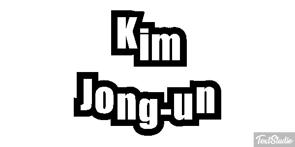 Kim Jong-un Text effect