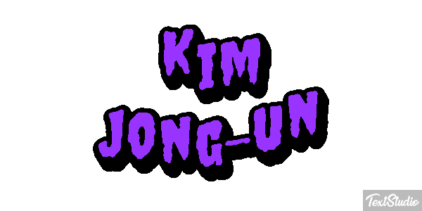 Kim Jong-un Text effect