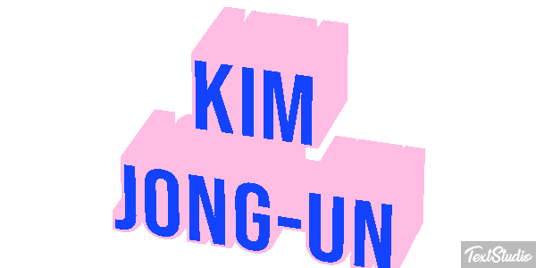 Kim Jong-un Text effect