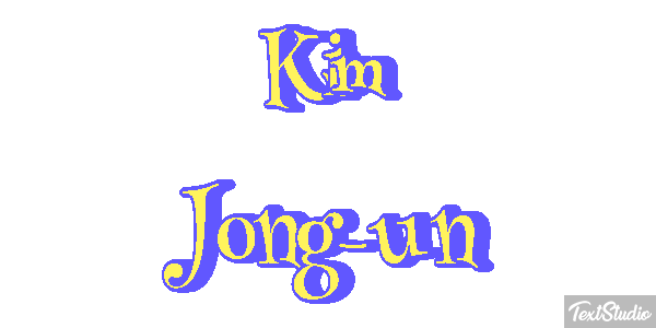 Kim Jong-un Text effect