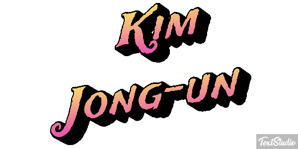 Kim Jong-un Text effect