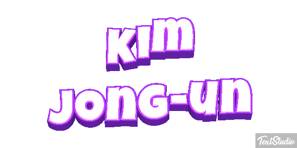 Kim Jong-un Text effect