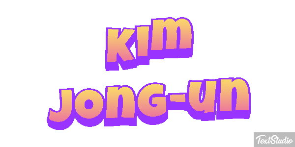 Kim Jong-un Text effect