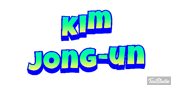 Kim Jong-un Text effect