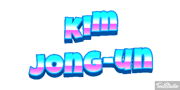 Kim Jong-un Text effect