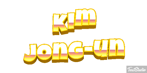 Kim Jong-un Text effect
