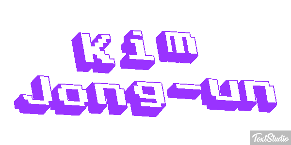 Kim Jong-un Text effect